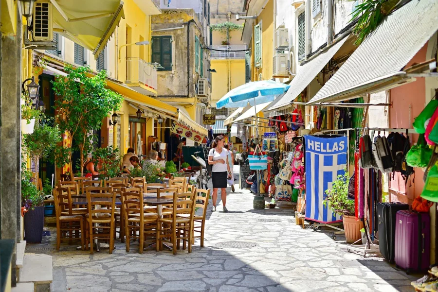 opa tizers corfu old town 2